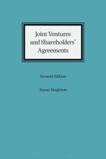 Joint Ventures and Shareholders' Agreements af Susan (Solicitor and founder Singleton