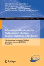 Information and Communication Technologies in Education, Research, and Industrial Applications