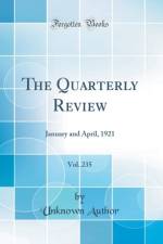 The Quarterly Review, Vol. 235 af Unknown Author
