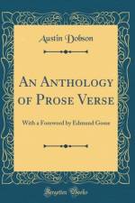 An Anthology of Prose Verse af Austin Dobson