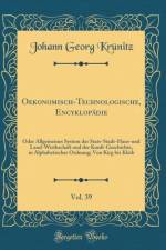 Oekonomisch-Technologische, Encyklopadie, Vol. 39 af Johann Georg Krunitz