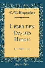 Ueber Den Tag Des Herrn (Classic Reprint) af E. W. Hengstenberg