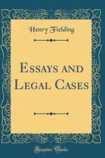 Essays and Legal Cases (Classic Reprint) af Henry Fielding