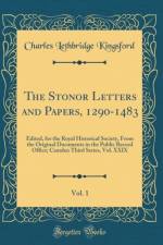 The Stonor Letters and Papers, 1290-1483, Vol. 1