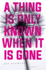 A Thing Is Only Known When It Is Gone af Joe Baumann