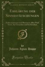 Erklarung Der Sinnestauschungen af Johann Ignaz Hoppe
