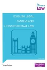 FOL - English System & Constitutional Law 2e af Trevor Tayleur