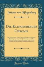 Die Klingenberger Chronik af Johann von Klingenberg