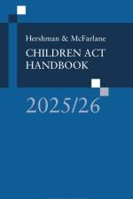 Hershman & McFarlane: Children Act Handbook 2025/26 af Bloomsbury Professional