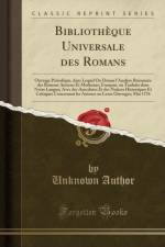 Bibliotheque Universale Des Romans af Unknown Author
