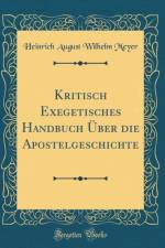 Kritisch Exegetisches Handbuch Uber Die Apostelgeschichte (Classic Reprint) af Heinrich August Wilhelm Meyer