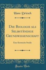 Die Biologie ALS Selbstandige Grundwissenschaft af Hans Driesch