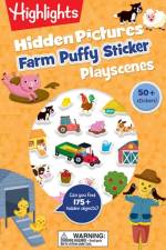Farm Hidden Pictures Puffy Sticker Playscenes