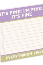 Knock Knock It’s Fine Large Sticky Notes (4x4in) af Knock Knock
