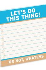 Knock Knock Let’s Do This Thing Large Sticky Notes (4x4in) af Knock Knock