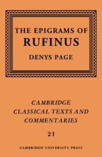 Rufinus: The Epigrams of Rufinus av Rufinus