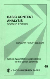 Basic Content Analysis av Robert Philip Weber