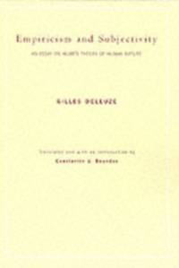 Empiricism and Subjectivity av Gilles Deleuze