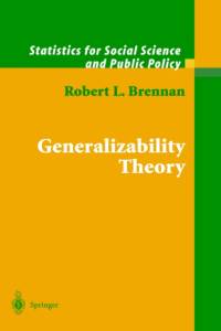 Generalizability Theory av Robert L. Brennan