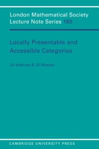 Locally Presentable and Accessible Categories av J. Adamek