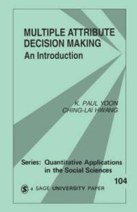 Multiple Attribute Decision Making av K . Paul Yoon