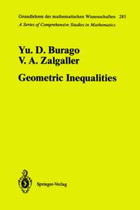 Geometric Inequalities av Yurii D. Burago
