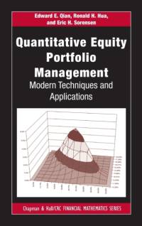 Quantitative Equity Portfolio Management av Edward E. (PanAgora Asset Management Qian