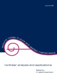 nonlinear analysis and applications av V. Lakshmikantham