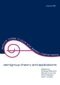 semigroup theory and applications av Phillipe Clement