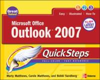 Microsoft Office Outlook 2007 QuickSteps av Marty Matthews