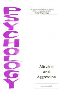 Altruism and Aggression av Anne Campbell