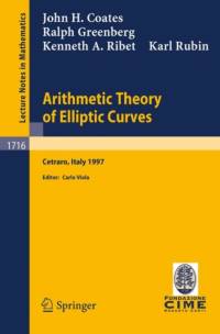 Arithmetic Theory of Elliptic Curves av J. Coates