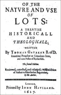 Nature and Uses of Lotteries av Thomas Gataker