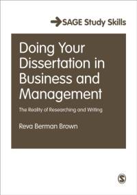 Doing Your Dissertation in Business and Management av Reva Berman Brown