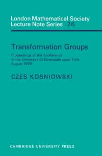 Transformation Groups