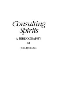 Consulting Spirits av Joel Bjorling