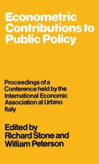 Econometric Contributions to Public Policy av Richard Stone