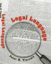 Legal Language av Peter M. Tiersma