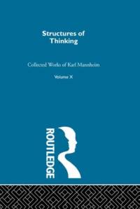 Structures Of Thinking V10 av Karl Mannheim