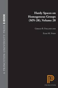 Hardy Spaces on Homogeneous Groups av Gerald B. Folland