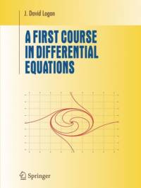 A First Course in Differential Equations av J. David Logan