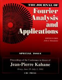Journal of Fourier Analysis and Applications Special Issue av John J. Benedetto