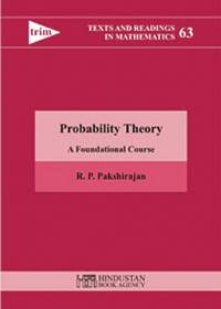 Probability theory av R.P Pakshirajan