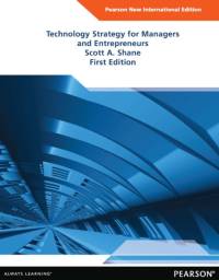 Technology Strategy for Managers and Entrepreneurs av Scott Shane