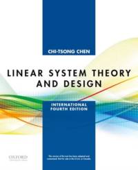 Linear System Theory and Design av Chi-Tsong (Professor Emeritus of Electrical and Computer Engineering Chen