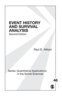 Event History and Survival Analysis av Paul D. Allison
