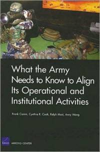 What the Army Needs to Know to Align its Operational and Institutional Activities av Frank Camm
