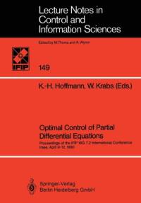 Optimal Control of Partial Differential Equations