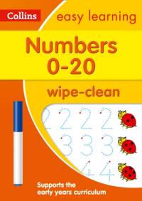 Numbers 0-20 Age 3-5 Wipe Clean Activity Book av Collins Easy Learning