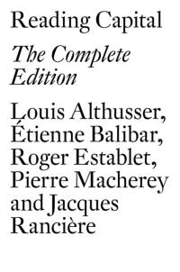 Reading Capital av Louis Althusser